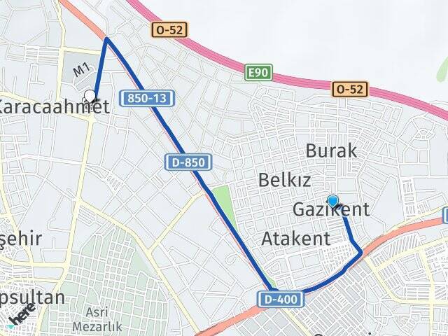 Gazikent Gaziantep Otogarı Arası Kaç Km - Yol Tarifi