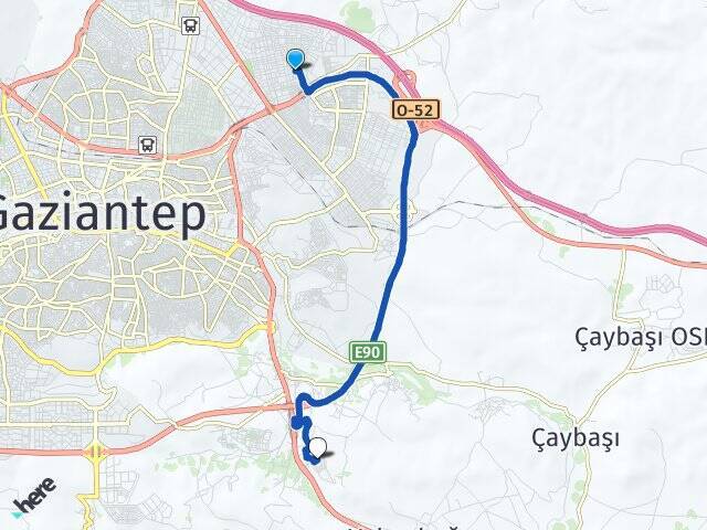 Gazikent Hasan Kalyoncu Üniversitesi Arası Kaç Km - Yol Tarifi