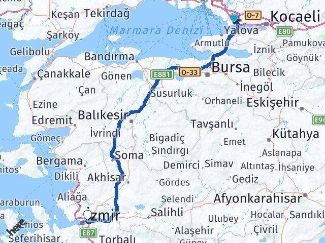 Gebze Otogarı Bornova Arası Kaç Km - Yol Tarifi