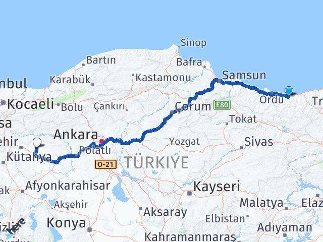 Giresun Alpu Arası Kaç Km - Yol Tarifi