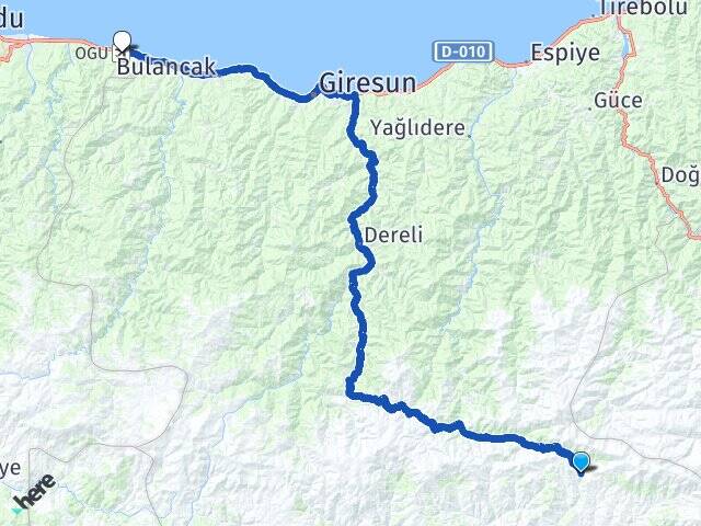 Elmacık Ordu Giresun Havalimanı Arası Kaç Km - Yol Tarifi