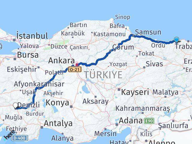 Çanakçı Denizli Arası Kaç Km - Yol Tarifi