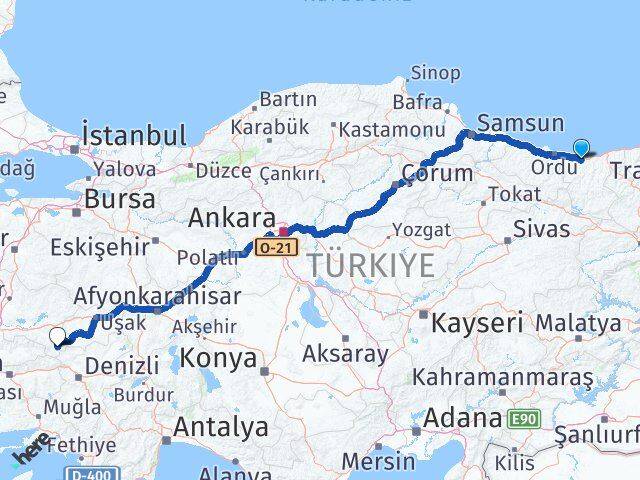 Giresun Sarıgöl Arası Kaç Km - Yol Tarifi