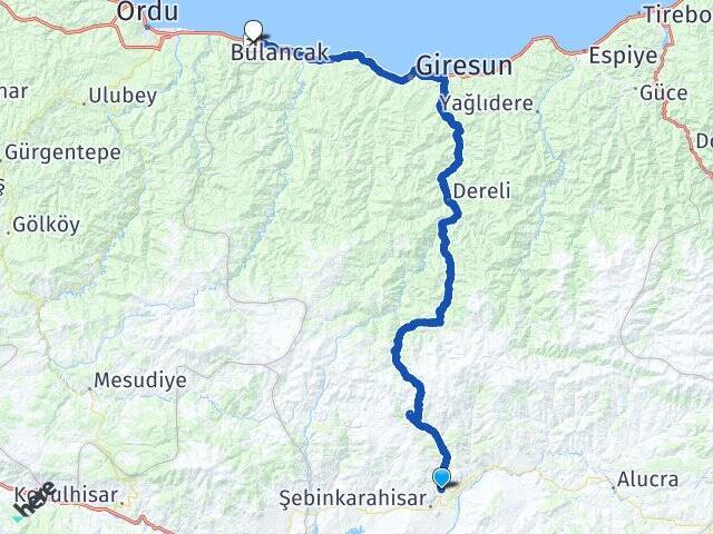 Kütküt Ordu Giresun Havalimanı Arası Kaç Km - Yol Tarifi