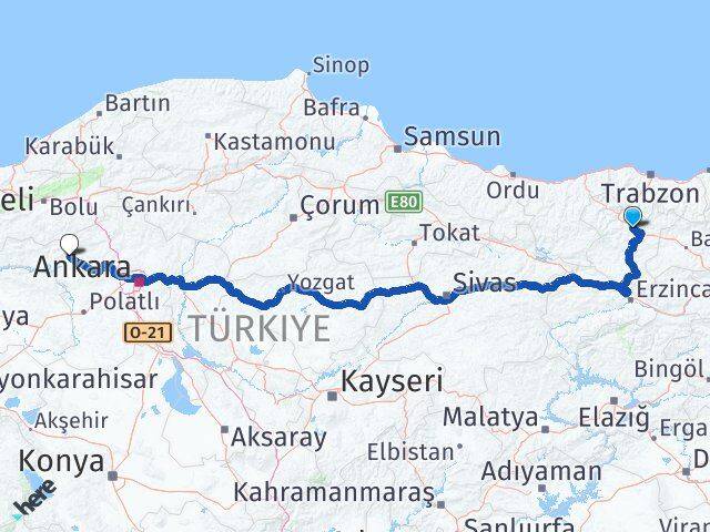 Gümüşhane Beypazarı Ankara Arası Kaç Km - Yol Haritası