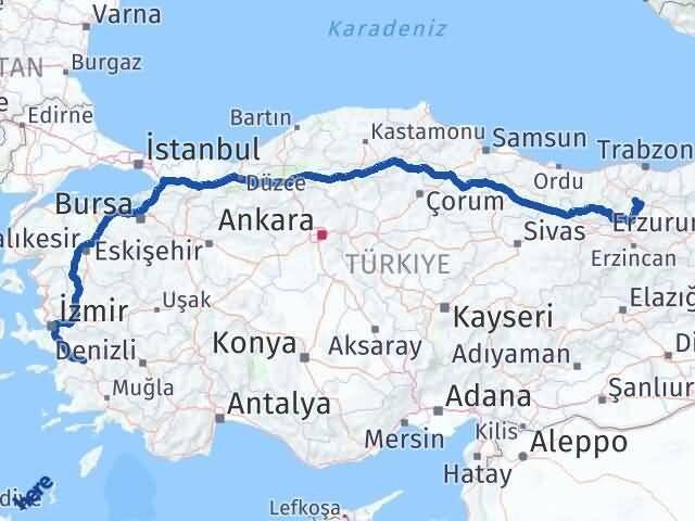Gümüşhane Efeler Aydın Arası Kaç Km - Yol Haritası
