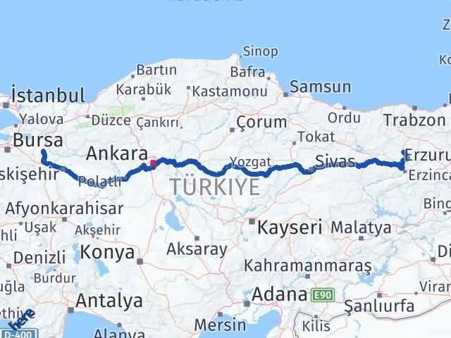 Gümüşhane Kelkit Bilecik Arası Kaç Km - Yol Haritası