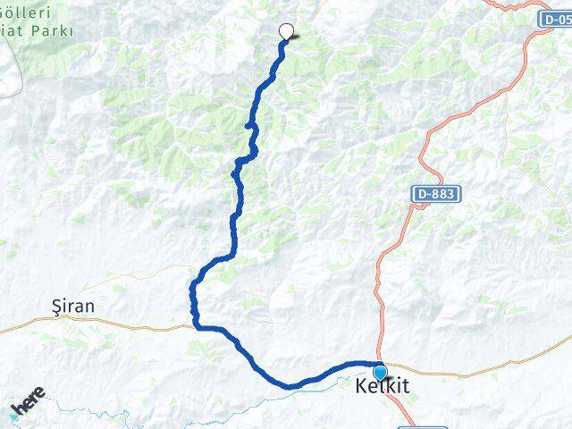 Gümüşhane Kelkit Boyluca Arası Kaç Km - Yol Haritası