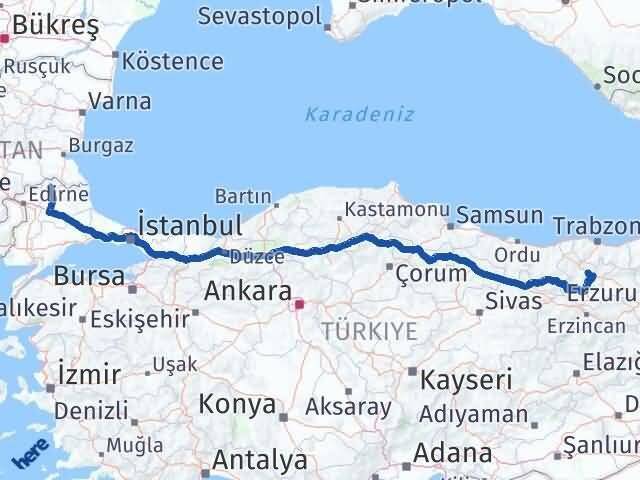 Gümüşhane Kofçaz Arası Kaç Km - Yol Tarifi