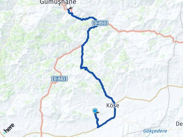 Akbaba Gümüşhane Üniversitesi Arası Kaç Km - Yol Tarifi