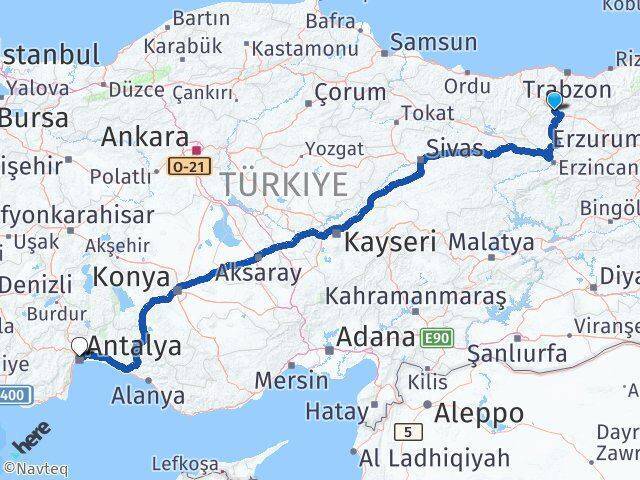 Gümüşhane Muratpaşa Arası Kaç Km - Yol Tarifi