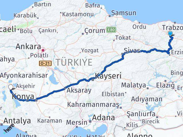 Gümüşhane Yalvaç Isparta Arası Kaç Km - Yol Haritası