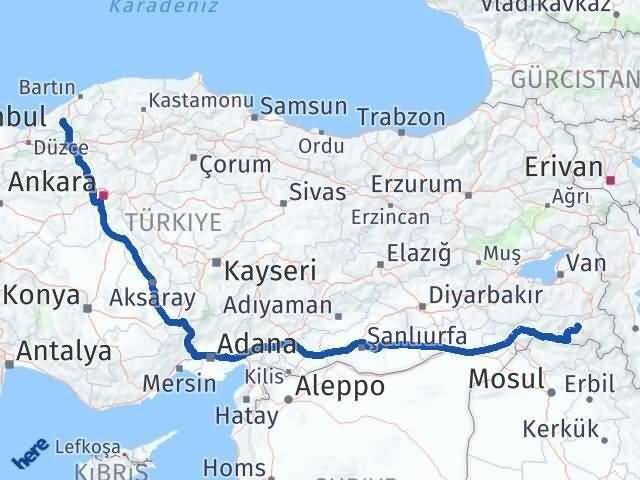 Hakkari Devrek Zonguldak Arası Kaç Km - Yol Haritası