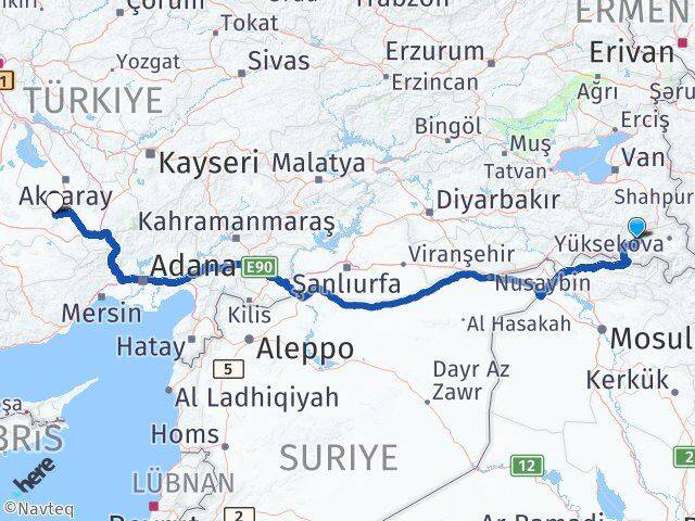 Hakkari Emirgazi Arası Kaç Km - Yol Tarifi