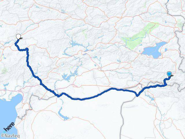 Hakkari Sarıoğlan Kayseri Arası Kaç Km - Yol Haritası