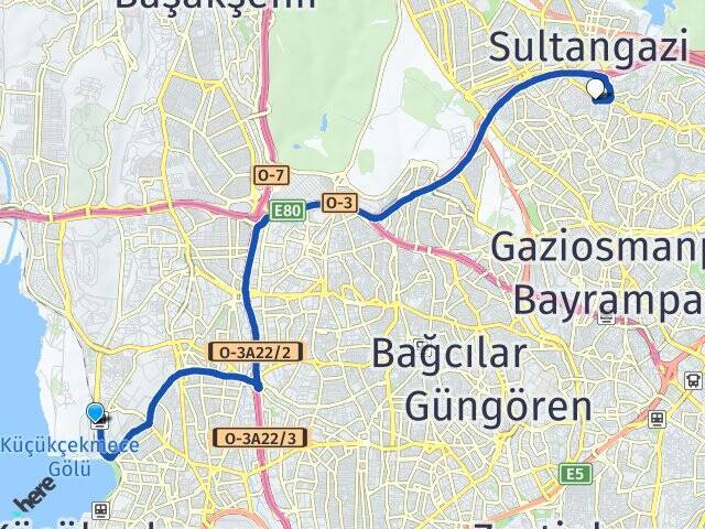 Halkalı Tren Garı Karayolları Arası Kaç Km - Yol Tarifi