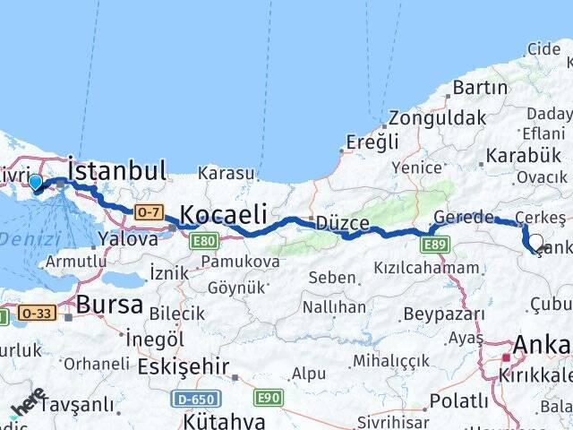 Halkalı Tren Garı Orta Arası Kaç Km - Yol Tarifi