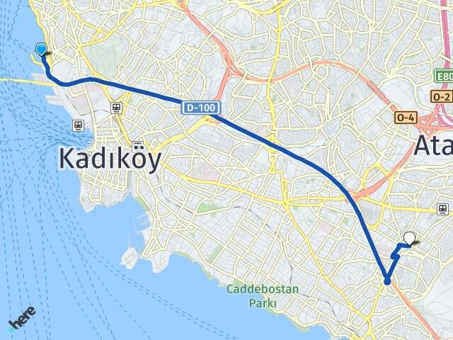 Harem Sirkeci Vapur İskelesi İçerenköy Arası Kaç Km - Yol Tarifi