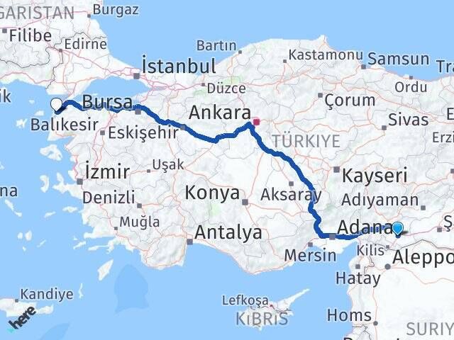 Hasan Kalyoncu Üniversitesi Çanakkale Arası Kaç Km - Yol Tarifi