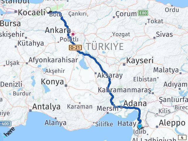 Altınözü Bolu Arası Kaç Km - Yol Tarifi