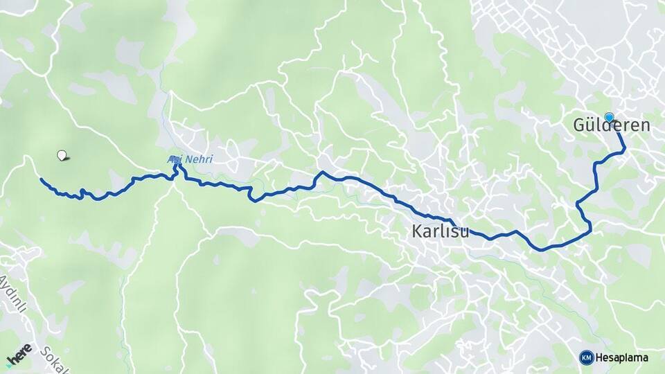 Gülderen Antakya Arası Kaç Km - Yol Tarifi