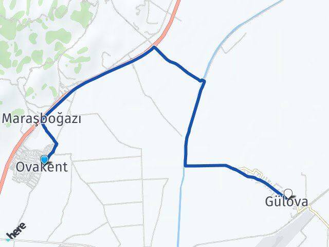 Hatay Antakya Ovakent Kumlu Arası Kaç Km - Yol Haritası