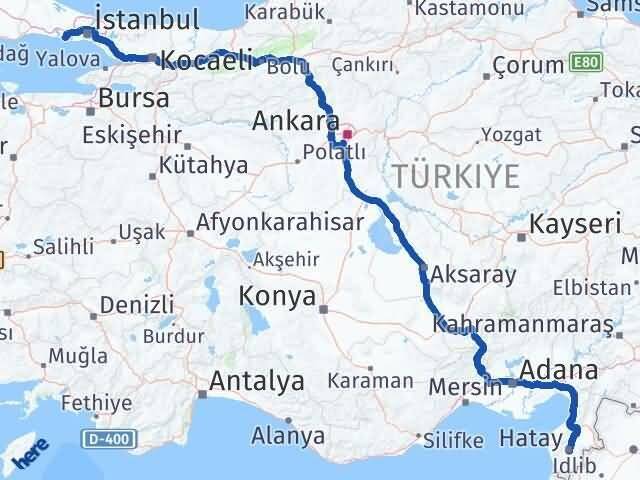 Hatay Beylikdüzü İstanbul Arası Kaç Km - Yol Haritası