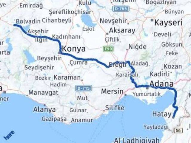 Hatay Çay Afyonkarahisar Arası Kaç Km - Yol Haritası