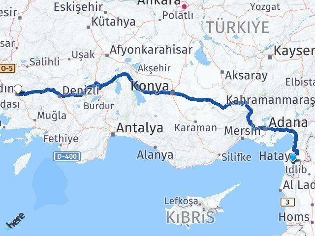 Defne Aydın Arası Kaç Km - Yol Tarifi
