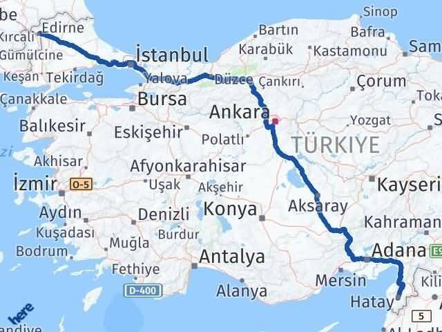 Defne Edirne Arası Kaç Km - Yol Tarifi