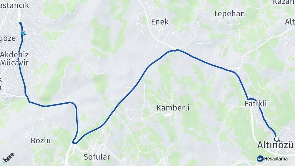 Harbiye Altınözü Arası Kaç Km - Yol Tarifi