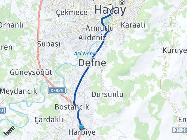 Harbiye Hatay Arası Kaç Km - Yol Tarifi