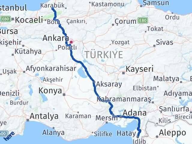 Hatay Devrek Zonguldak Arası Kaç Km - Yol Haritası