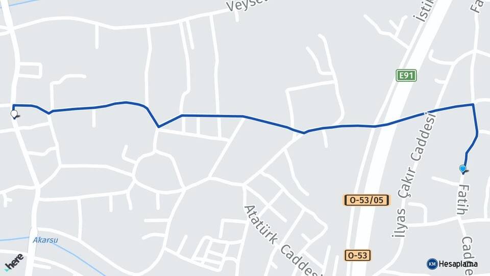 Hatay Dörtyol Karakese Dörtyol Arası Kaç Km - Yol Haritası