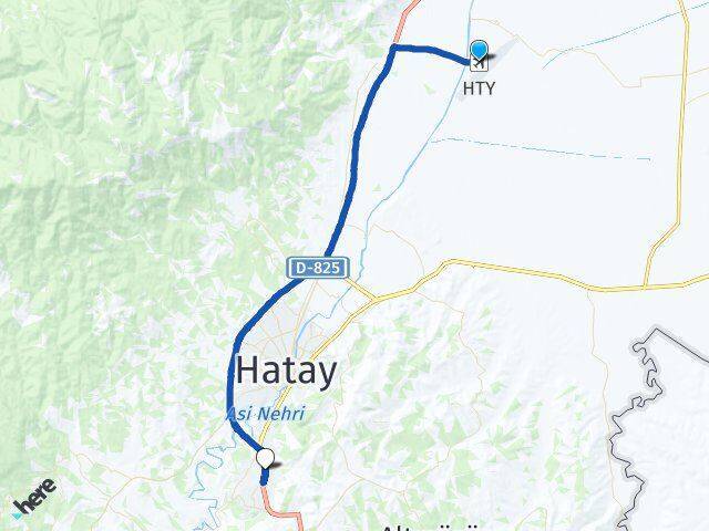 Hatay Havalimanı Harbiye Arası Kaç Km - Yol Tarifi