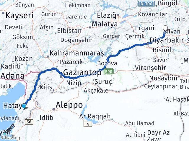 Hatay Hazro Arası Kaç Km - Yol Tarifi