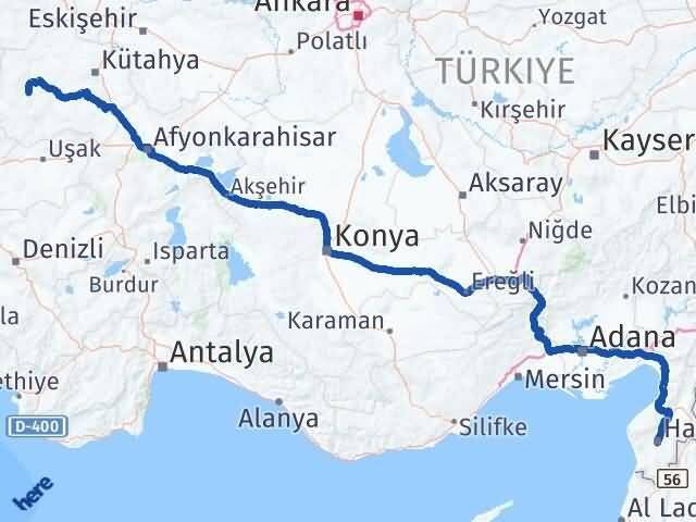 Hatay Hisarcık Arası Kaç Km - Yol Tarifi