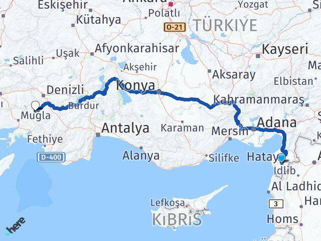 Hatay Kale Denizli Arası Kaç Km - Yol Haritası