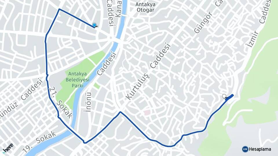 Hatay Karaali Antakya Arası Kaç Km - Yol Haritası