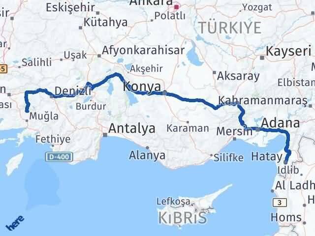 Hatay Kavaklıdere Arası Kaç Km - Yol Tarifi