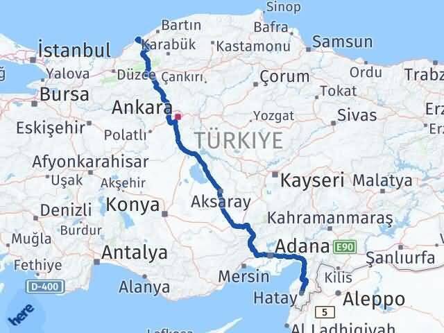 Hatay Kilimli Zonguldak Arası Kaç Km - Yol Haritası