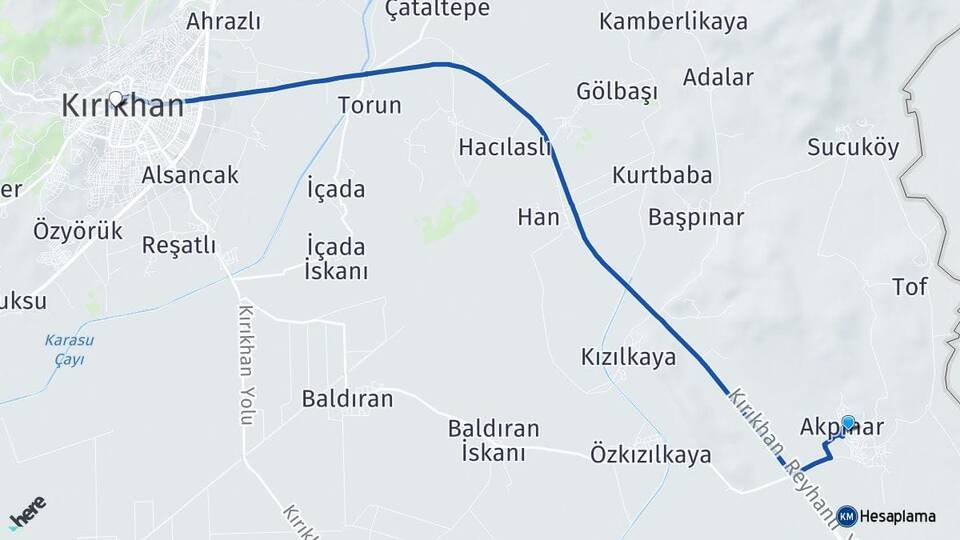 Akpınar Kırıkhan Arası Kaç Km - Yol Tarifi