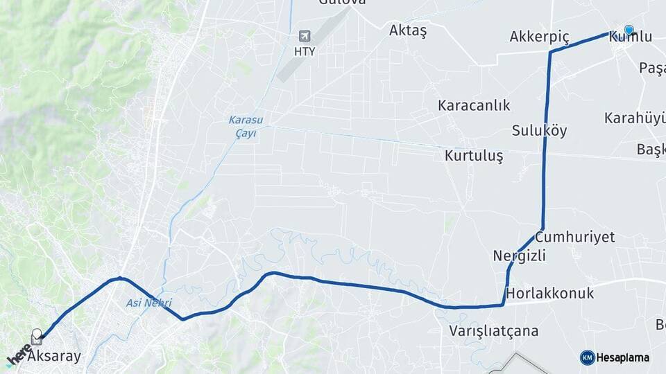 Kumlu Antakya Otogarı Arası Kaç Km - Yol Tarifi