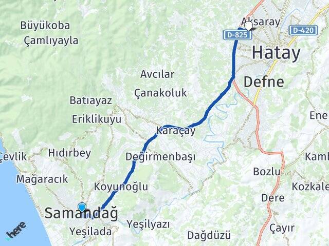Samandağ Antakya Otogarı Arası Kaç Km - Yol Tarifi