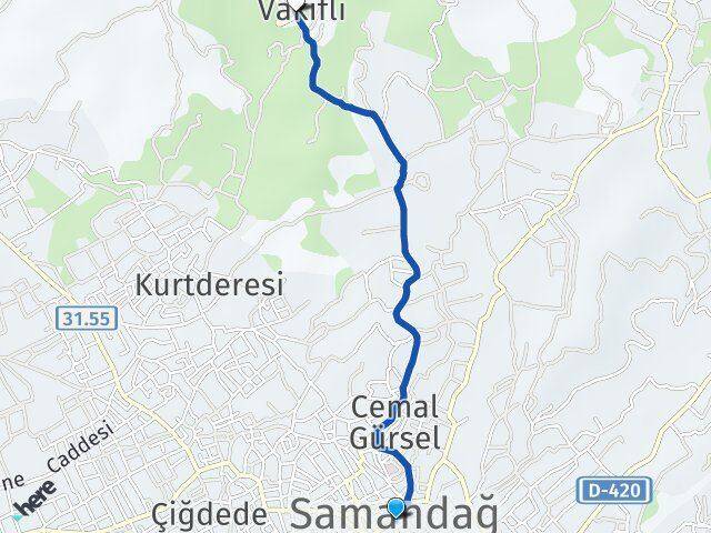 Hatay Samandağ Vakıflı Samandağ Arası Kaç Km - Yol Haritası