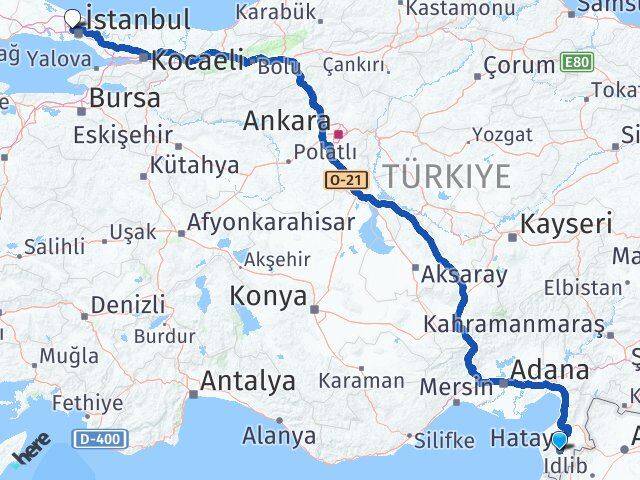 Hatay Sultangazi İstanbul Arası Kaç Km - Yol Haritası