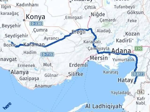 Hatay Yalıhüyük Arası Kaç Km - Yol Tarifi