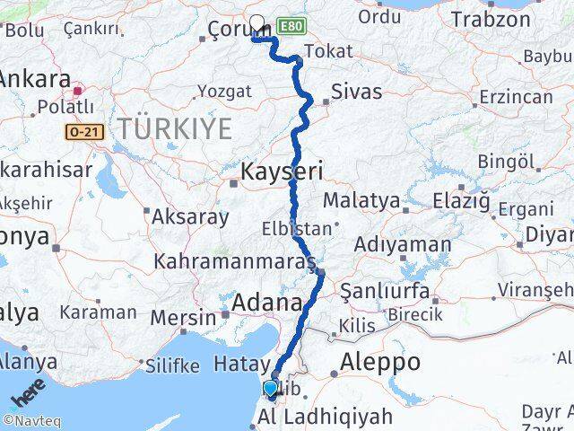 Yayladağı Amasya Arası Kaç Km - Yol Tarifi