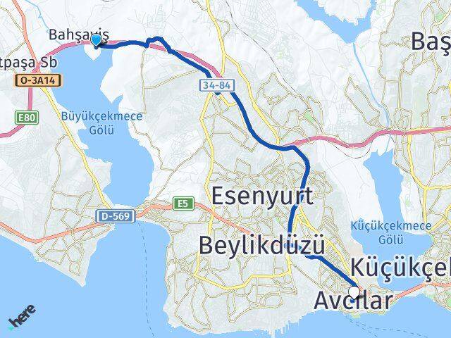 Hazerfen Havaalanı Avcılar Arası Kaç Km - Yol Tarifi