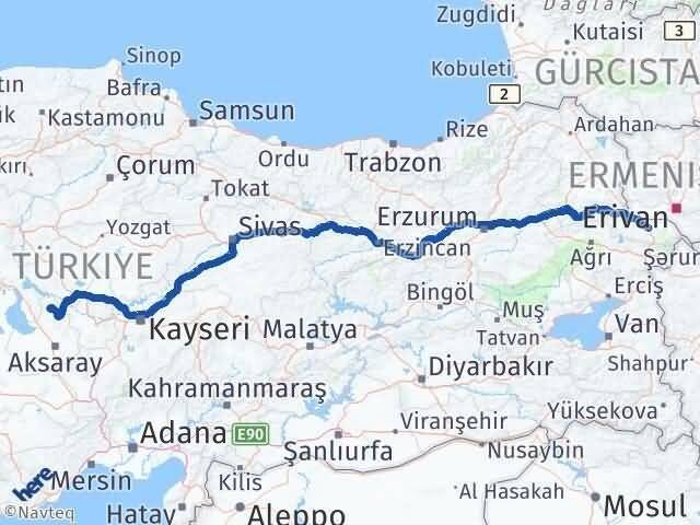 Iğdır Ağaçören Aksaray Arası Kaç Km - Yol Haritası